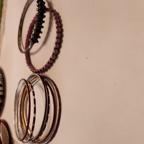 80s vontage metal bracelet bangle lot - Picture 3 of 6